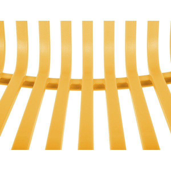 Sedia da pranzo gialla in plastica Glee – Leitmotiv-image-4