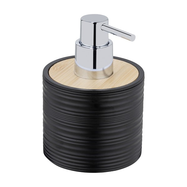 Dispenser per sapone nero opaco in plastica 350 ml Lyon – Allstar