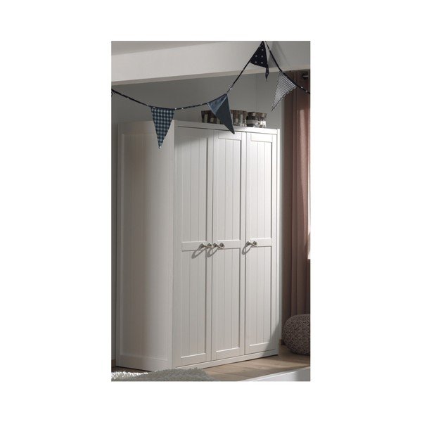Armadio per bambini bianco, larghezza 145 cm Lewis - Vipack-image-2