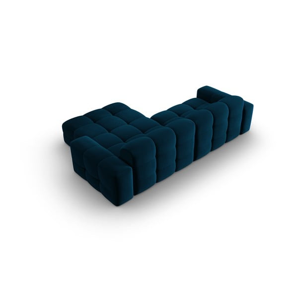 Divano angolare in velluto blu scuro (angolo destro) Kendal - Micadoni Home-image-4