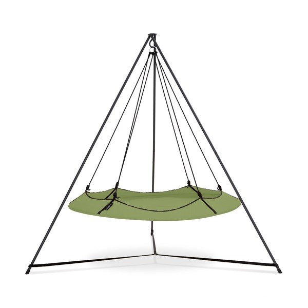 Altalena da giardino verde con supporto - Hangout Pod