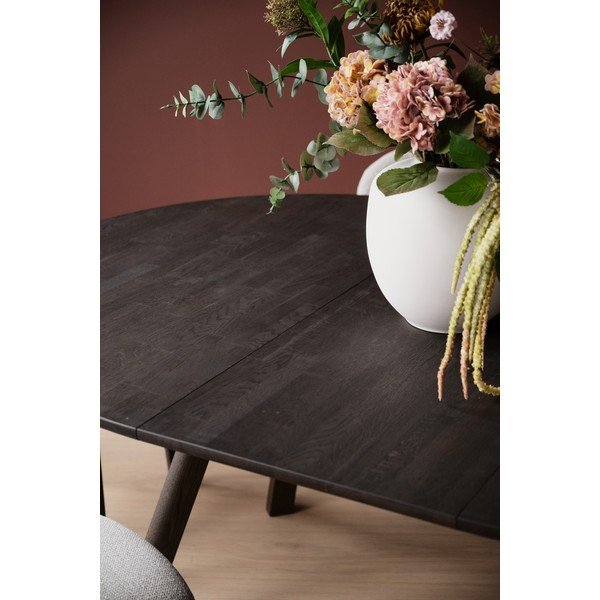 Tavolo da pranzo rotondo in rovere massiccio allungabile ø 140 cm Clapperton – Rowico-image-3