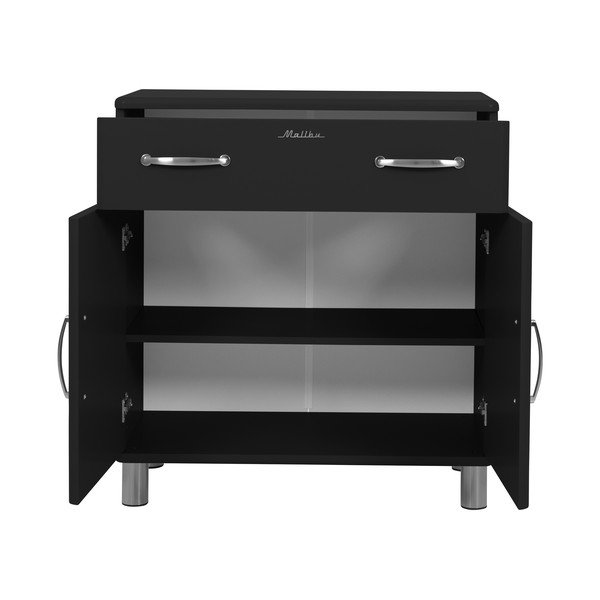 Cassettiera alta nera 86x92 cm Malibu - Tenzo-image-4
