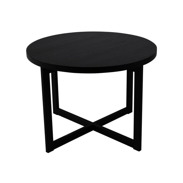Tavolino in rovere nero , ø 70 cm Elliot - Canett