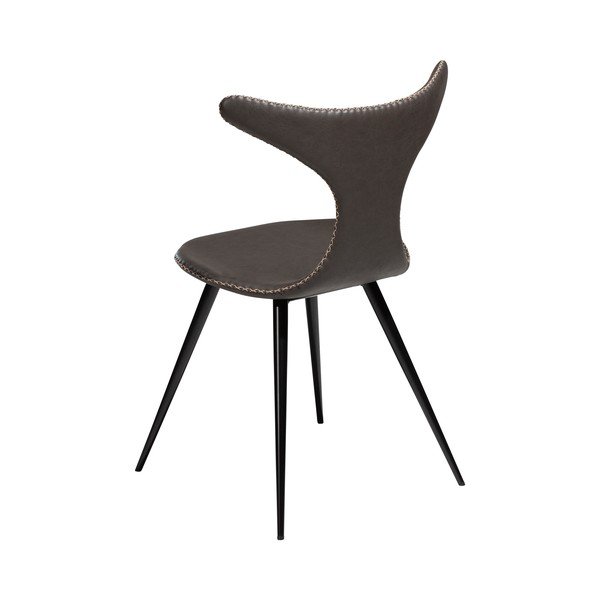 Sedia in similpelle grigia DAN-FORM Danimarca Dolphin - DAN-FORM Denmark-image-4