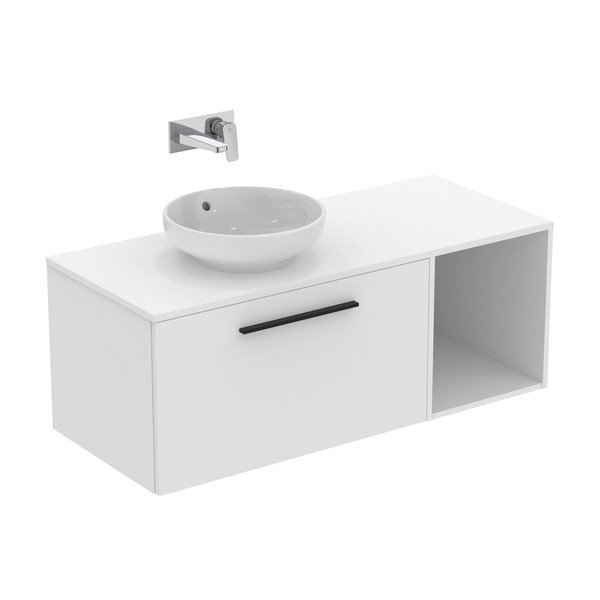 Mobile bagno basso a sospensione bianco 40x44 cm i.Life B - Ideal Standard-image-2