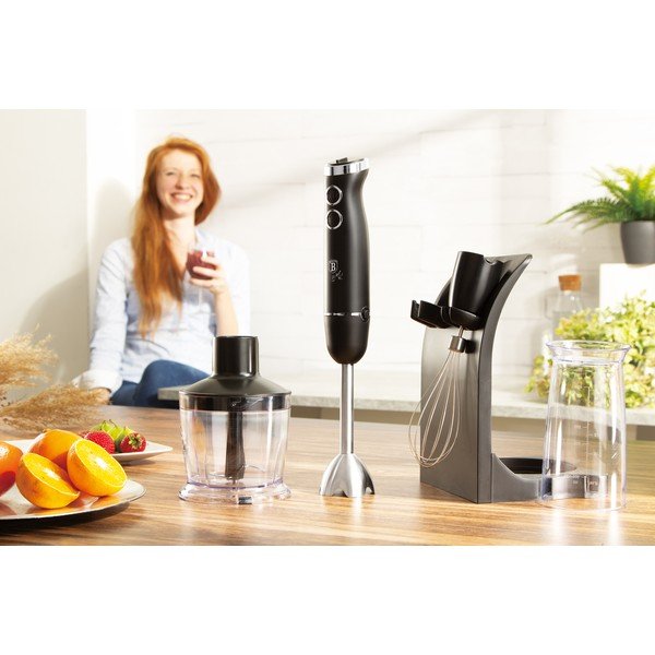 Frullatore a immersione nero Black SIlver Collection - BerlingerHaus-image-1