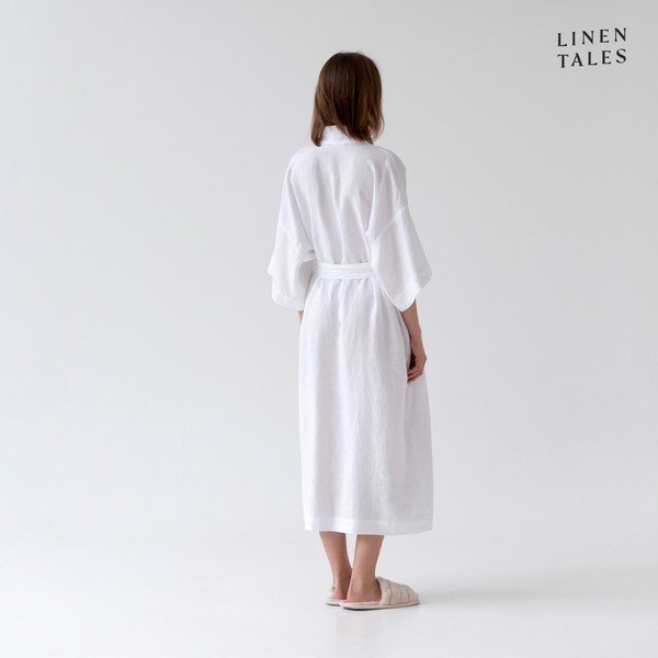 Vestaglia di lino bianca taglia S/M White - Linen Tales-image-1