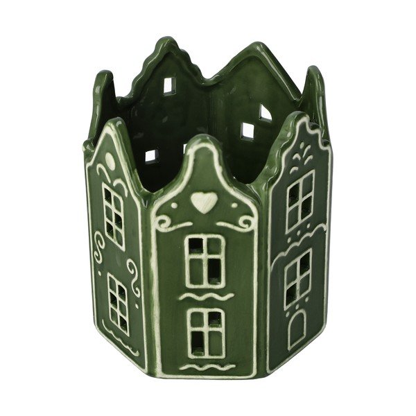 Portacandela in ceramica a tema natalizio Vinterby – Dakls