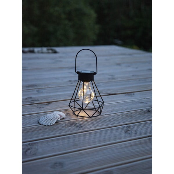 Lanterna LED nera, altezza 15,5 cm Eddy - Star Trading-image-4