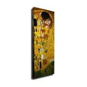 Riproduzione murale su tela Gustav Klimt Il bacio, 30 x 80 cm Gustav Klimt - The Kiss - Wallity