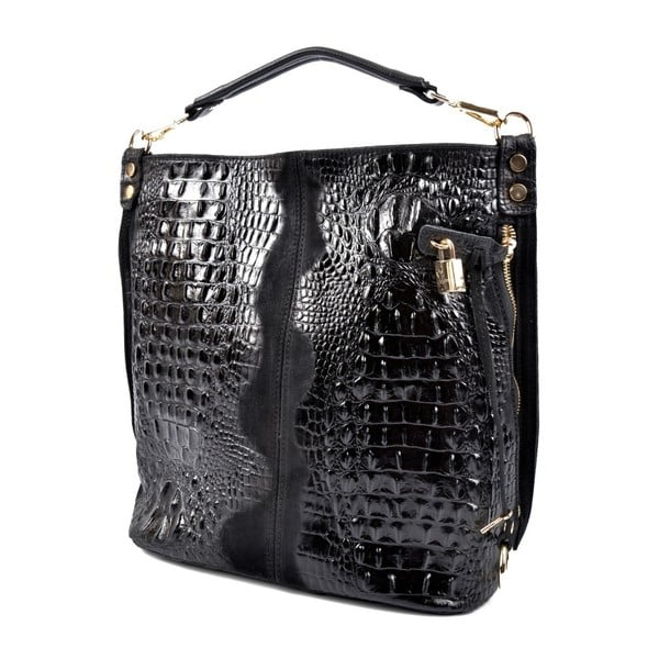 Borsa in pelle nera Ganna - Roberta M-image-2