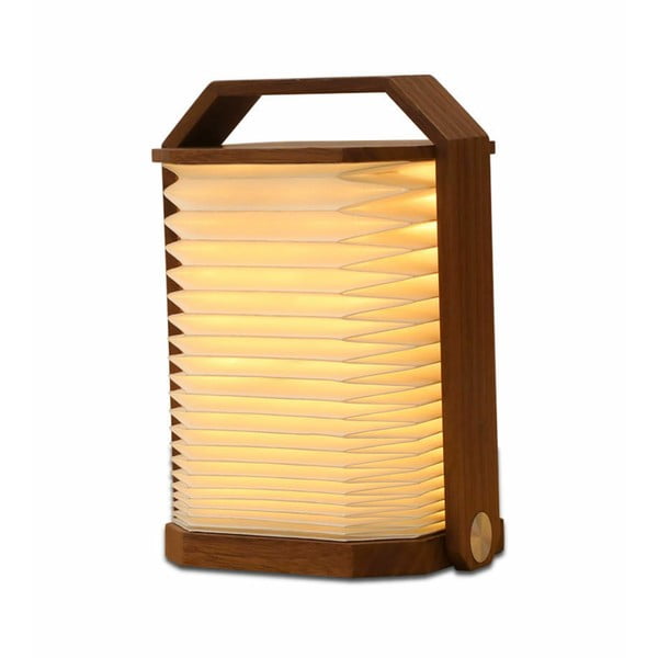 Decorazione luminosa bianca/colore naturale scuro con ricarica USB Origami – Gingko