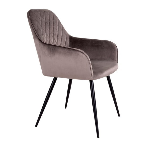 Set di sedie da pranzo marrone chiaro in imbottito con braccioli 2 pz Harbo – House Nordic-image-3