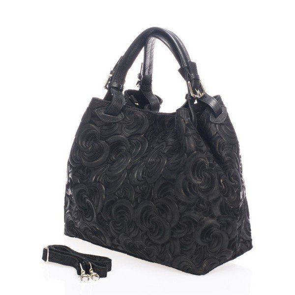 Borsa in pelle nera Eriberti - Massimo Castelli-image-2