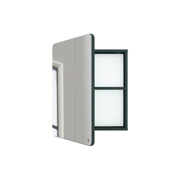 Mobile da bagno a parete verde scuro con specchio, profondità 14 cm Color Bath - Tom Tailor-image-2