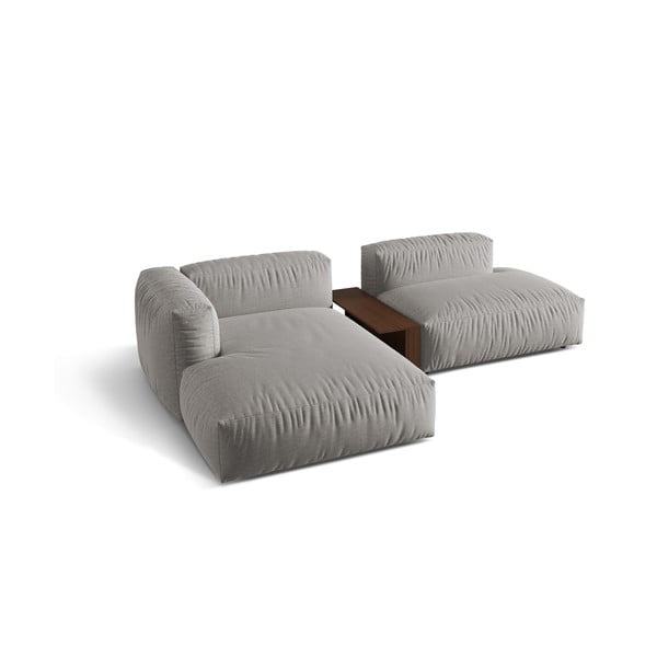 Divano angolare modulare grigio chiaro (angolo sinistro) Martina - Micadoni Home-image-2