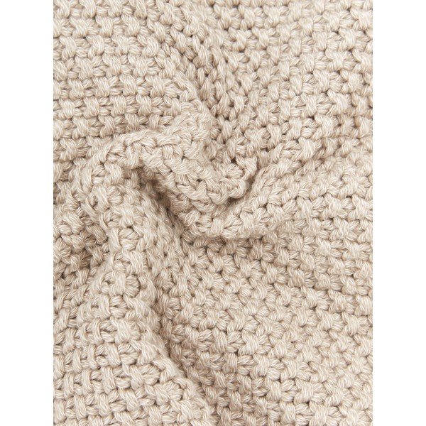 Federa decorativa in cotone beige, 40 x 40 cm Molly - Westwing Collection-image-1