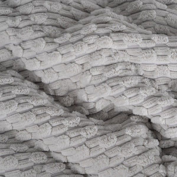 Copriletto grigio chiaro con rivestimento trapuntato 230x260 cm – Ixia-image-2