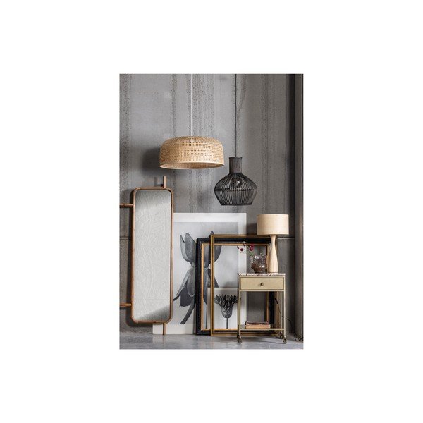 Lampada da tavolo in colore naturale (altezza 55 cm) Lunar - BePureHome-image-2