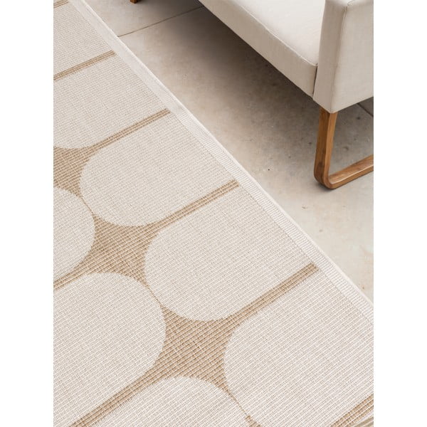 Passatoia da interno ed esterno beige/avorio 80x250 cm Duet Bowen – NORTHRUGS-image-3