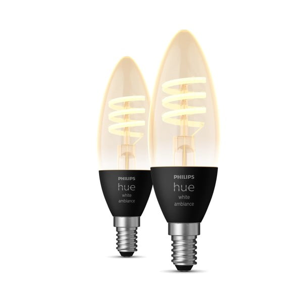 Lampadine smart a filamento in set da 2 pz E14, 5 W White ambiance - Philips Hue-image-1