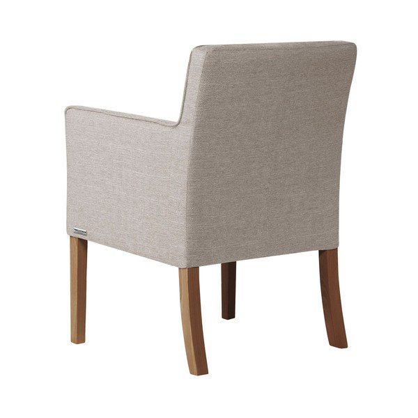 Sedia grigio-marrone con gambe in faggio marrone scuro Freesia - Ted Lapidus Maison-image-2