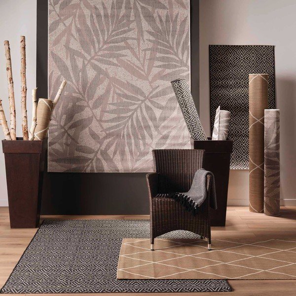 Tappeto in grigio chiaro 80x150 cm Palmyre – douceur d'intérieur-image-1