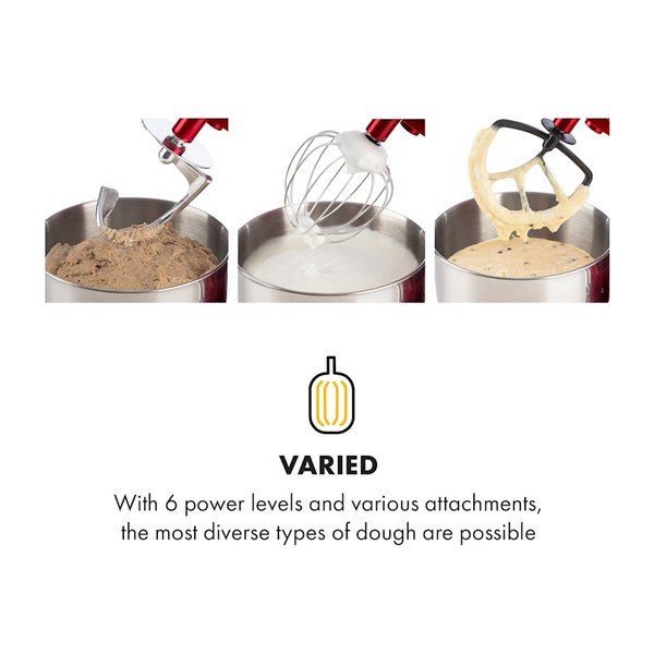 Robot da cucina multifunzione rosso Lucia Elegance - Klarstein-image-4