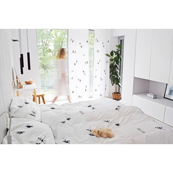 Tenda per bambini bianca in raso di cotone 110x250 cm Ice Hockey – Butter Kings-image-1