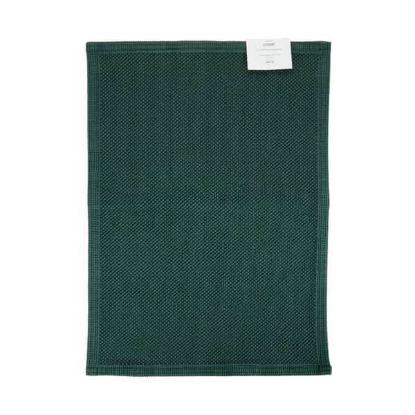 Tappeto da bagno in cotone verde, 70 x 50 cm - Bahne & CO