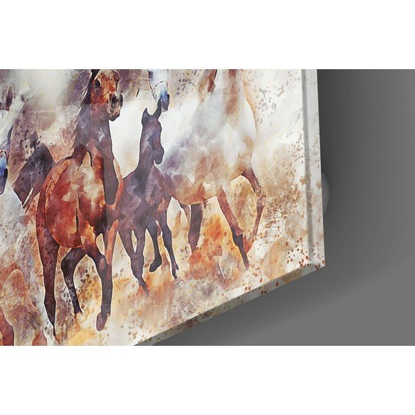 Pittura su vetro Cavalli II. - Insigne-image-1
