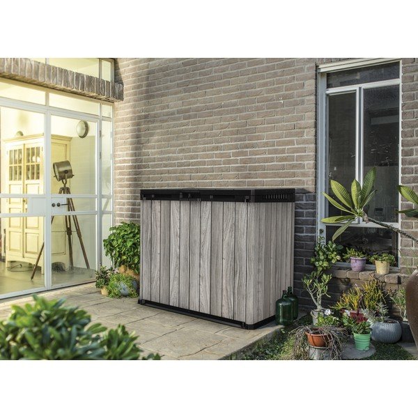 Cassetta di plastica grigia per il giardino Deco - Keter-image-1