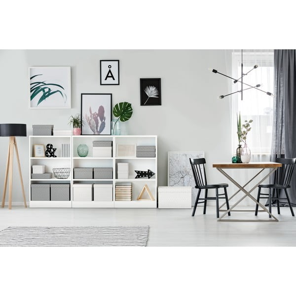 Set di 3 scatole portaoggetti bianche , 26,5 x 36 cm - Esselte Home-image-1