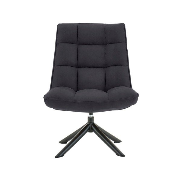 Poltrona girevole grigio antracite Nelly - Støraa-image-1