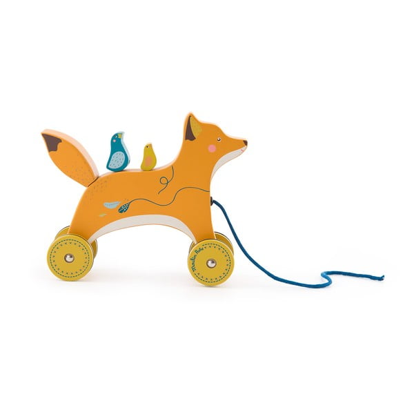 Giocattolo da tirare Fox - Moulin Roty-image-3