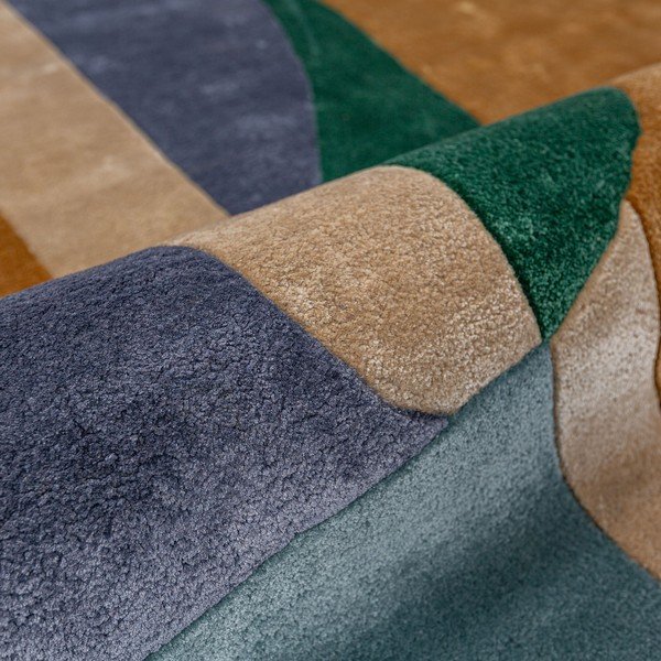 Tappeto in viscosa tessuto a mano 140x200 cm Polaris – Flair Rugs-image-3