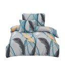 Set copripiumino e federa in microsatinato per letto singolo 3 pezzi 140x200 cm Melissa – My House