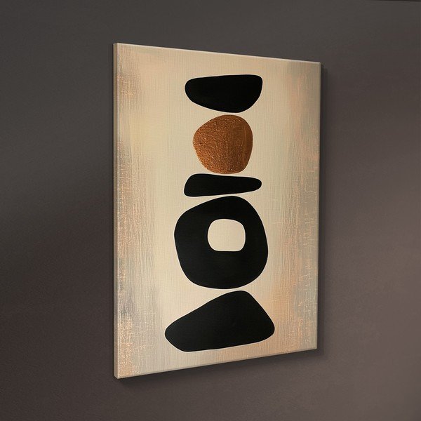 Dipinto stampato dipinto su tela 70x100 cm Stones – Styler-image-4