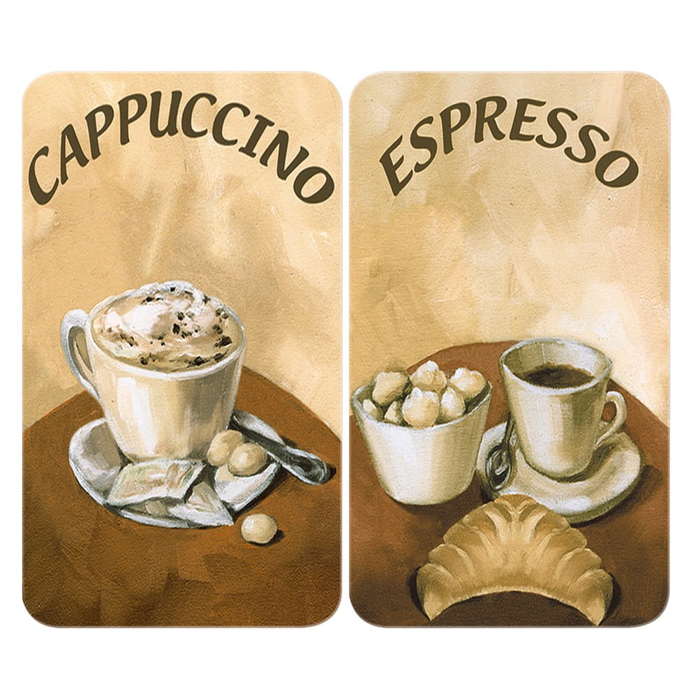 Set di 2 coperchi in vetro per fornelli Coffee - Wenko | Coperture per piani cottura