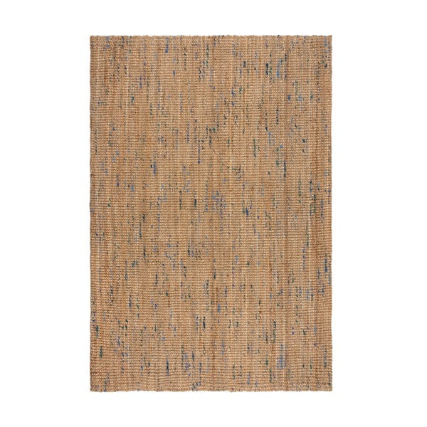 Tappeto in juta tessuto a mano di colore blu-naturale 160x230 cm Jute Boucle Blue - Flair Rugs