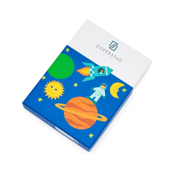 Posate per bambini in acciaio inox argento 4 pezzi Space - Zilverstad-image-4