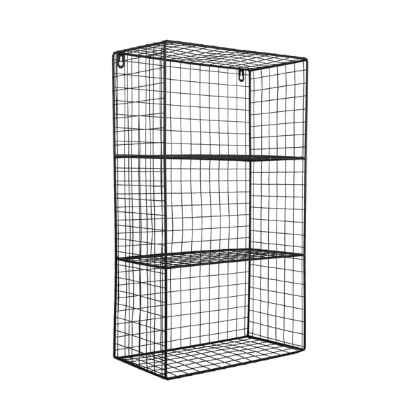 Mensola nera in acciaio con ripiani multipli 60 cm Reja – PT LIVING-image-2