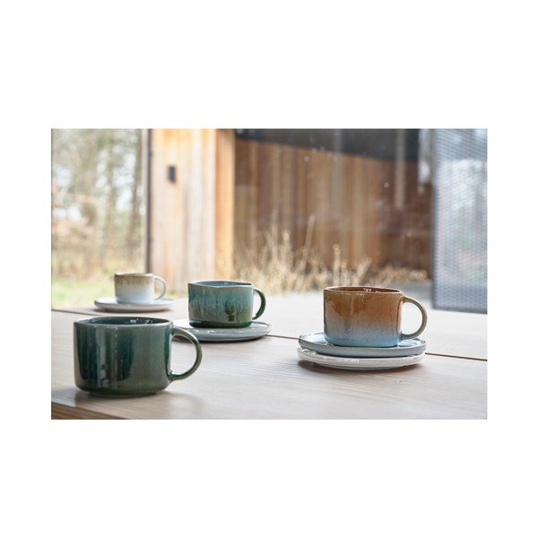 Tazze da espresso in gres cremoso in set da 2 80 ml Styles - Villa Collection-image-2