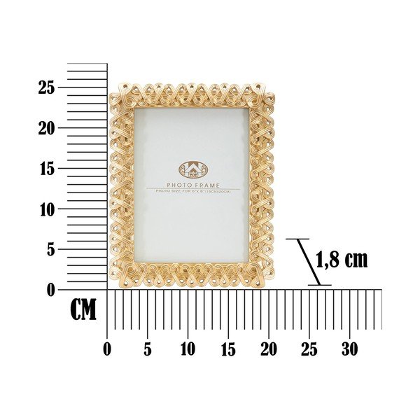 Portafoto in metallo Tame, 20,2 x 25 cm - Mauro Ferretti-image-3