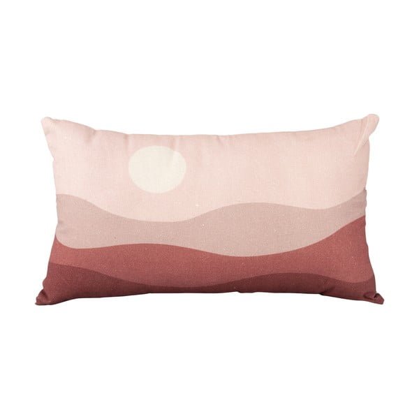 Cuscino in cotone rosa e rosso Pink Sunset, 50 x 30 cm - PT LIVING