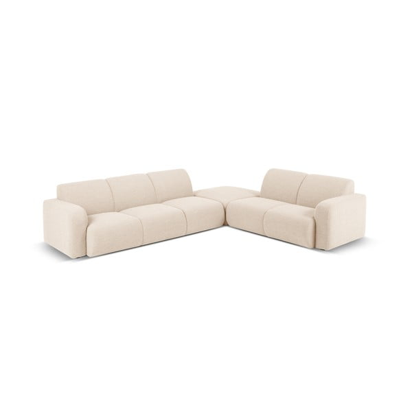 Divano angolare beige in tessuto bouclé (angolo destro) Molino - Micadoni Home-image-2