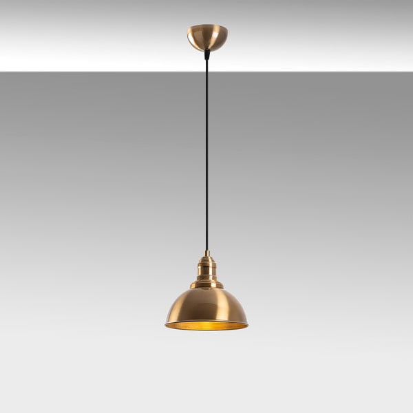 Lampadario color bronzo con paralume in metallo ø 21 cm Varzan – Opviq lights-image-2