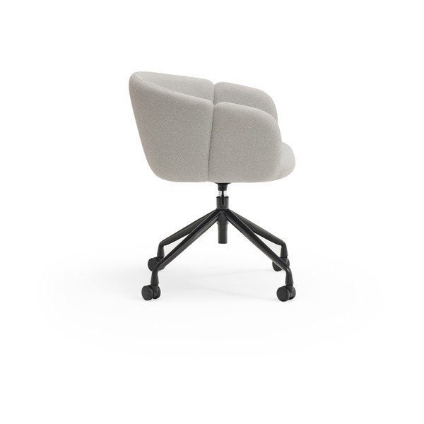 Sedia da ufficio grigio chiaro in imbottito Add – Teulat-image-2