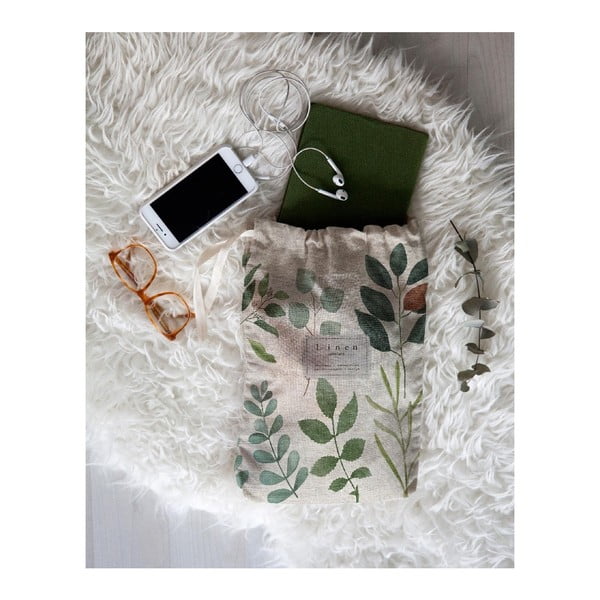 Borsa da viaggio in misto lino Eucaliptus, lunghezza 44 cm - Really Nice Things-image-1